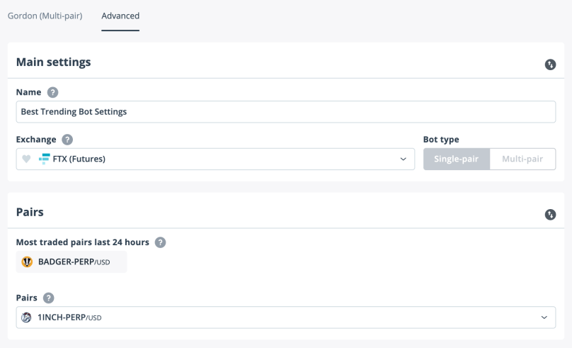 1 3Commas Bot Main Settings