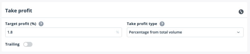 7 3Commas Bot strategy take profit settings